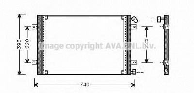 AVA QUALITY COOLING rta5234 -  Конденсатор, кондиционер